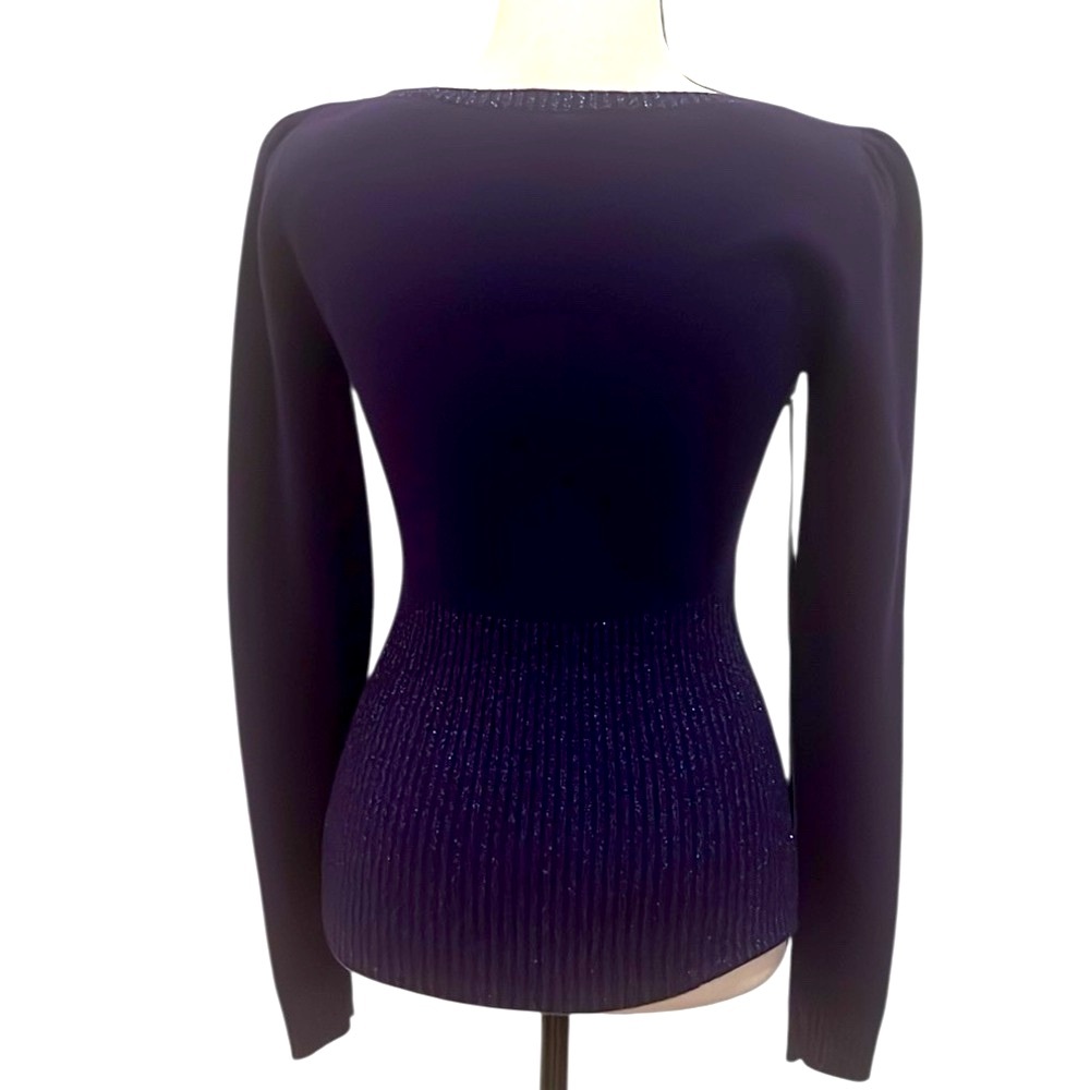Bebe Purple Cashmere Sweater - Picture 2 of 14